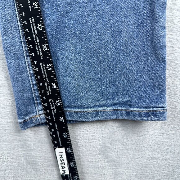 Sonoma High Rise Curvy Straight Jeans Womens Size 14R Denim Stretch Blue - Picture 10 of 12